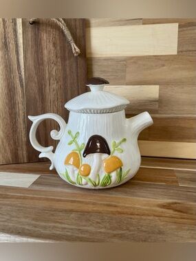 1970's Arnel's Mushroom Ceramic Teapot